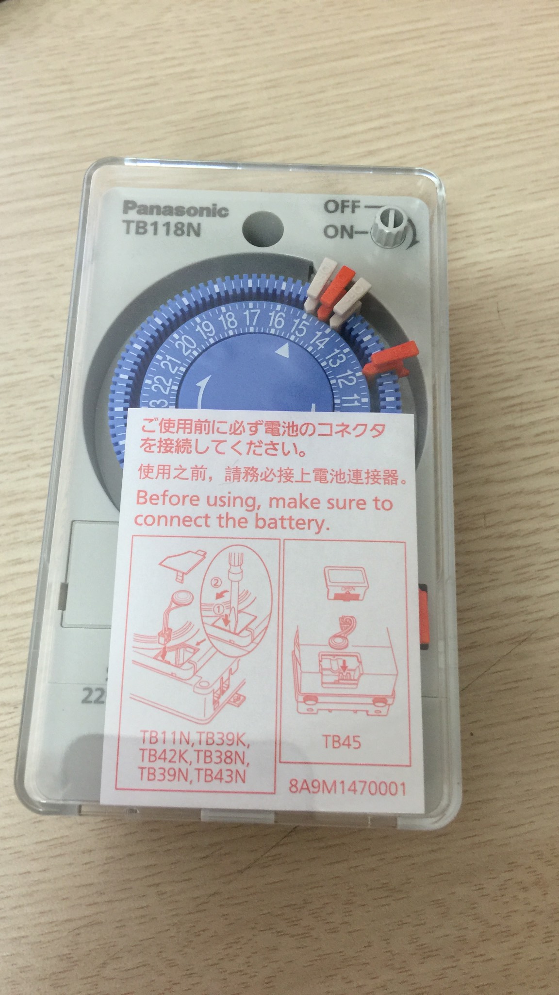 Công tắc đồng hồ TB118 (TB 118NE7V ) - Ảnh 2