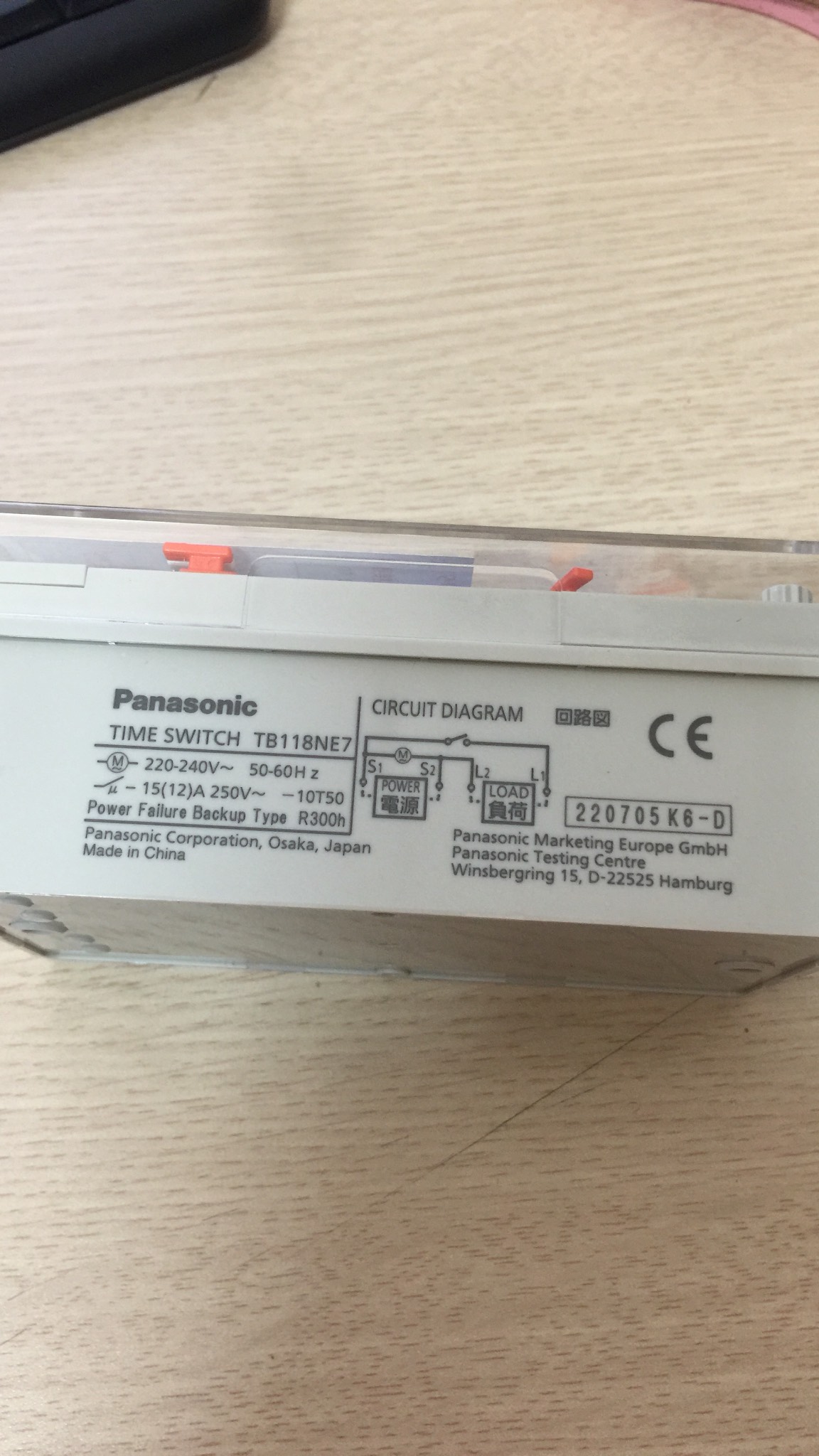 Công tắc đồng hồ TB118 (TB 118NE7V ) - Ảnh 3